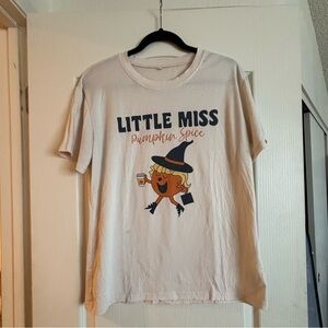 Little Miss Pumpkin Spice Shirt - Cream
